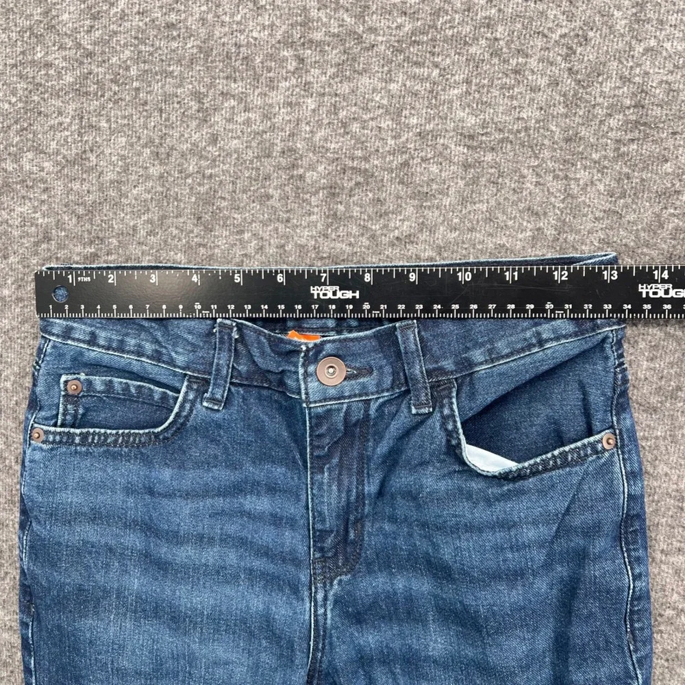 The Childrens Place Boys Blue Bootcut Jeans Medium Wash Size 12 Semi-Evase Denim